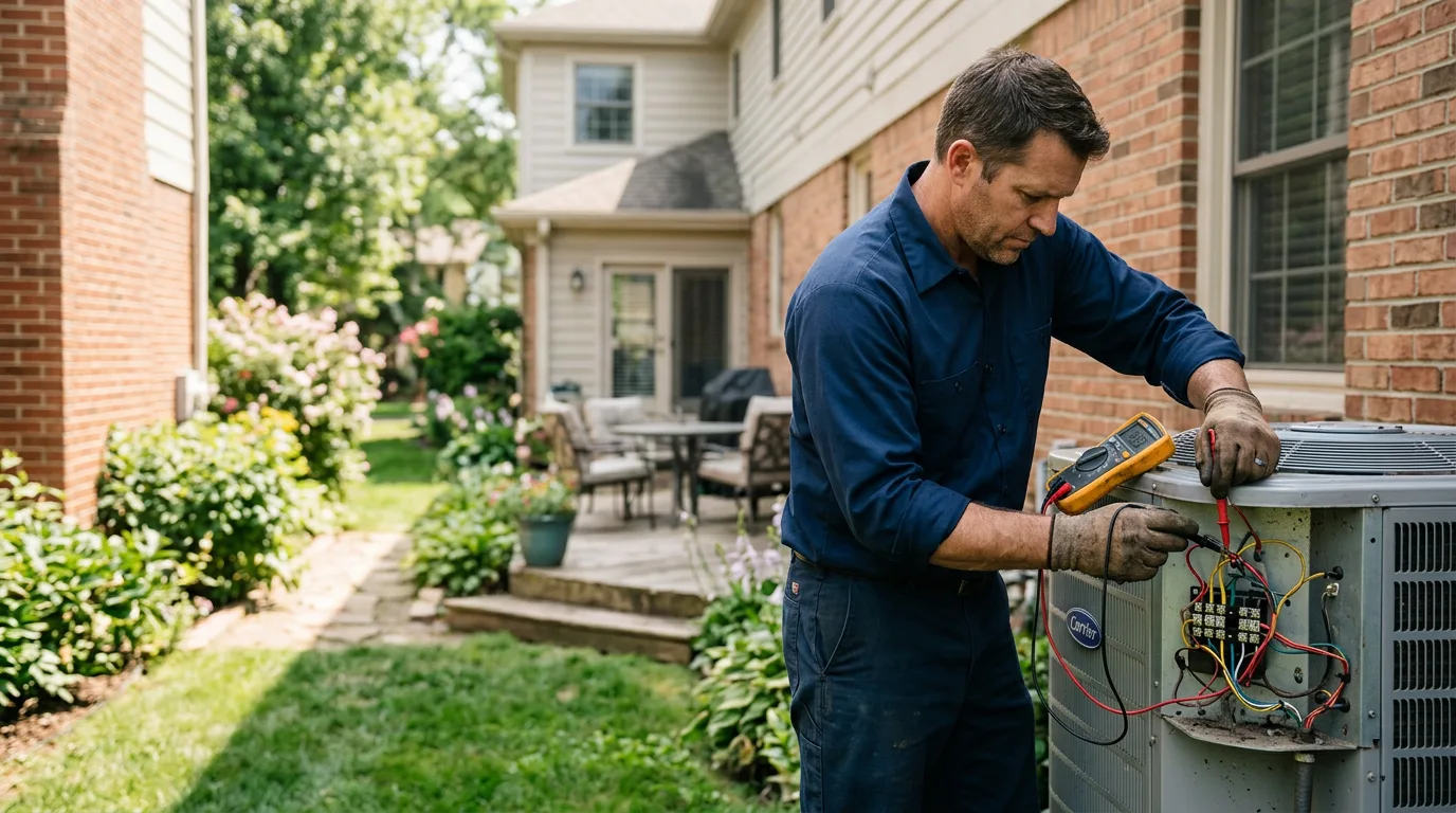 HVAC technician working near Rock View, WV